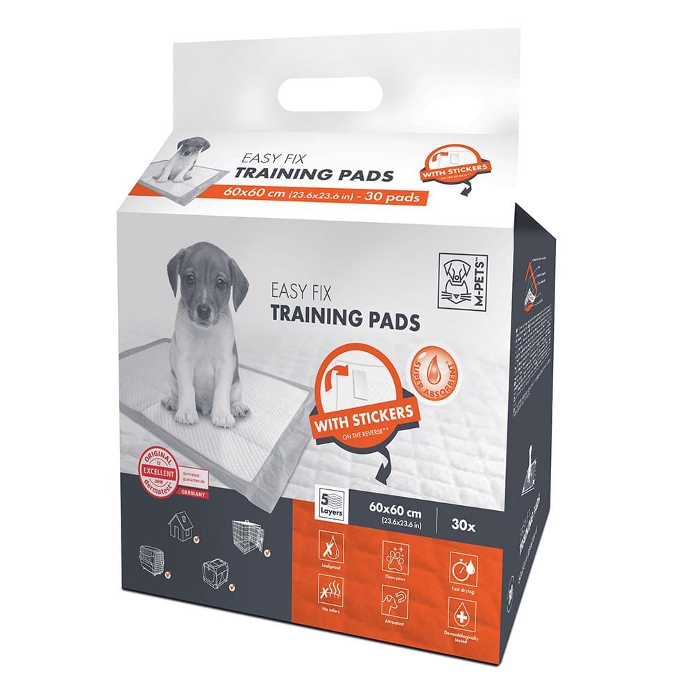 แผ่นรองซับสัตว์เลี้ยง M-PETS EASY FIX 60x60 ซม. 30 ชิ้น