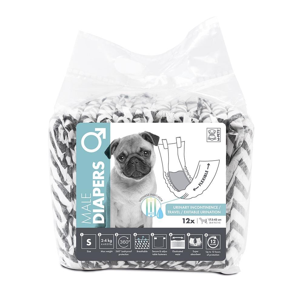 ผ้าอ้อมสุนัข M-PETS DIAPERS MALE DOG ไซซ์ S