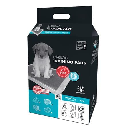 แผ่นรองฉี่สุนัข M-PETS CARBON PADS 90X60 ซม. 15 ชิ้น_0