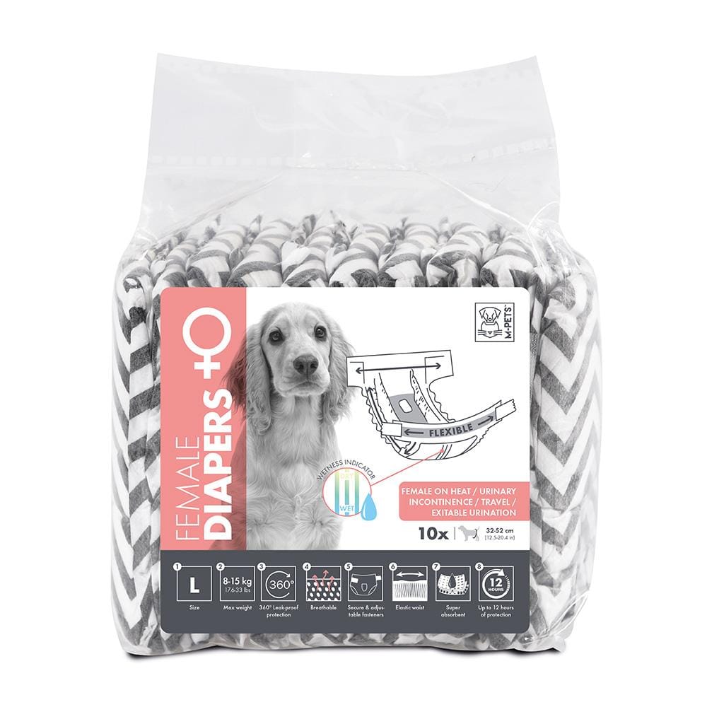 ผ้าอ้อมสุนัข M-PETS DIAPERS FEMALE DOG ไซซ์ L