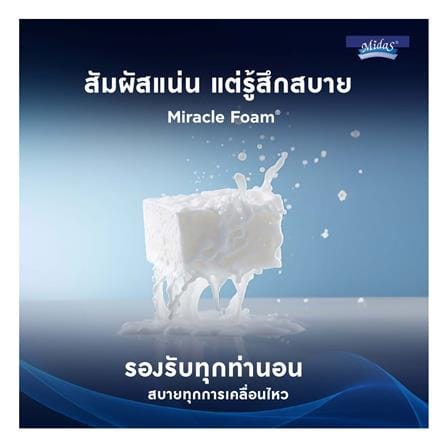 ที่นอนพ็อกเก็ตสปริง 5 ฟุต MIDAS รุ่น FREEDOM PLUS พร้อมหมอนหนุน 2 ชิ้น_11