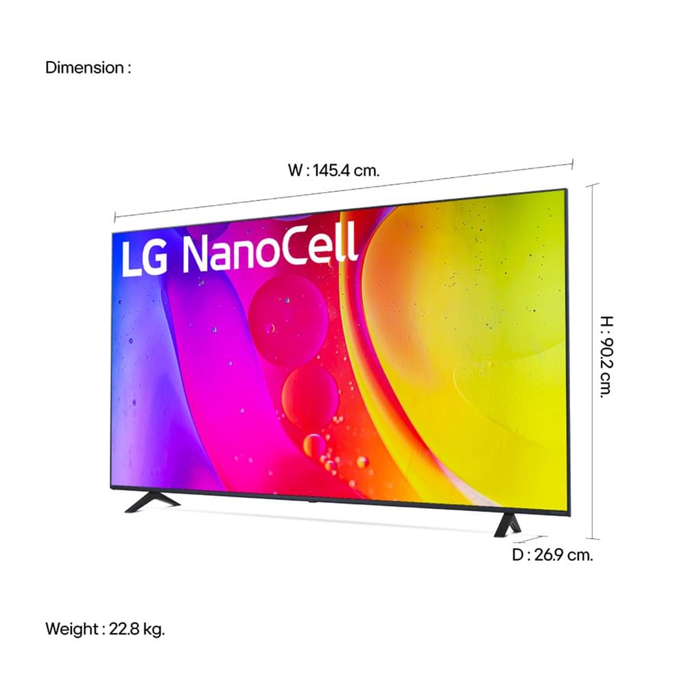 ทีวีแอลอีดี 65 นิ้ว LG (4K, NANOCELL, SMART TV) 65NANO81TSA.ATM