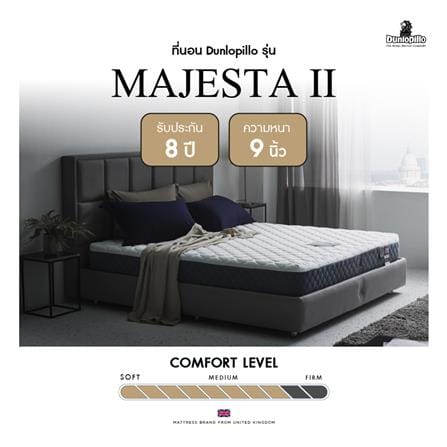 ที่นอนไฮบริด 5 ฟุต สุญญากาศ DUNLOPILLO รุ่น MAJESTA II พร้อมหมอนหนุน 2 ชิ้น_14