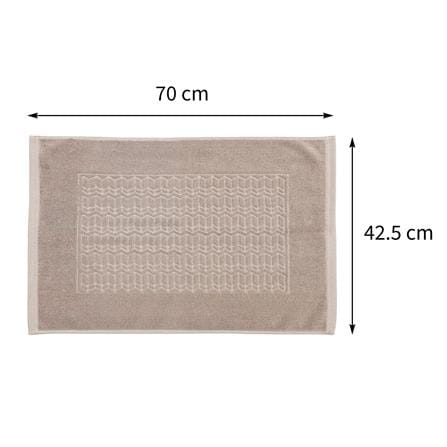 พรมขนหนู HOME LIVING STYLE BONE 17X28 นิ้ว สีน้ำตาล_9