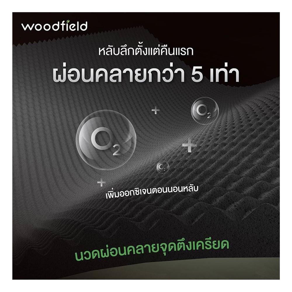 ที่นอนไฮบริด 5 ฟุต WOODFIELD รุ่น ECIO I พร้อมหมอนหนุน 2 ชิ้น