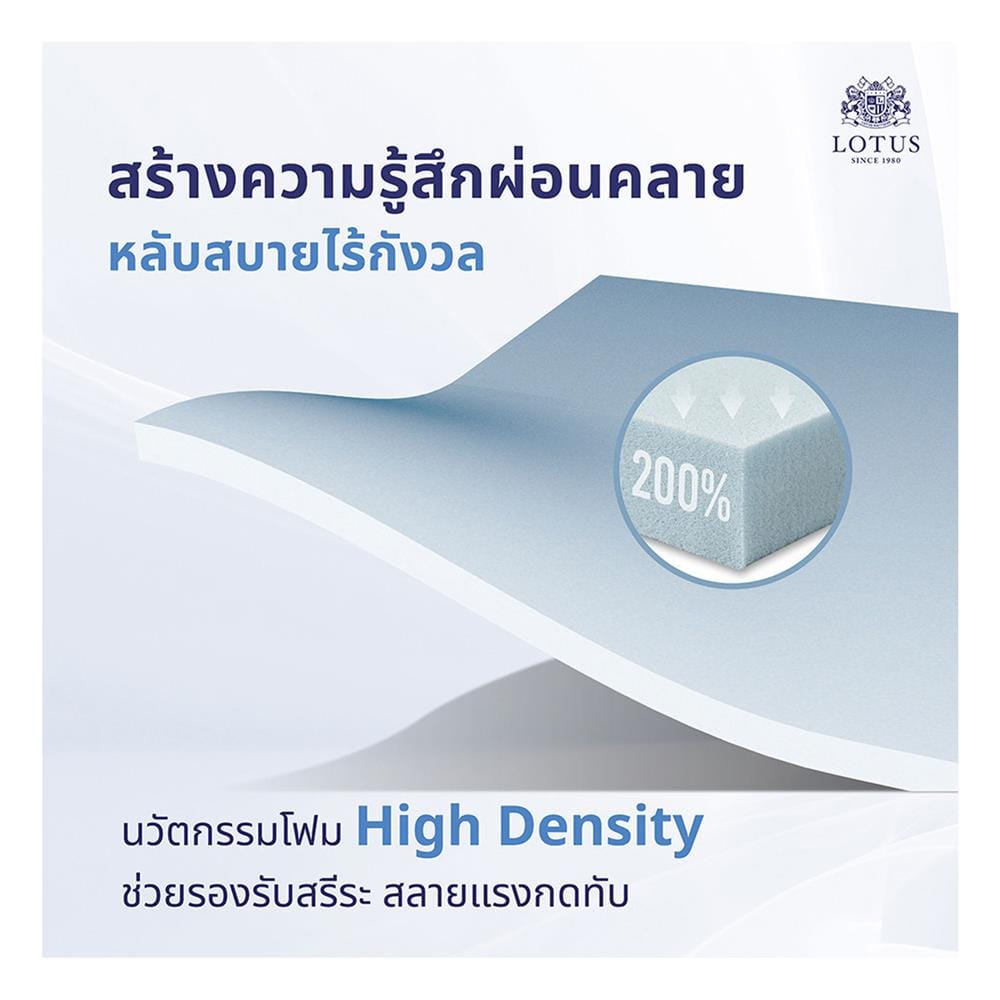 ที่นอนสปริง 5 ฟุต LOTUS รุ่น PRECISE II พร้อมหมอนหนุน 2 ชิ้น