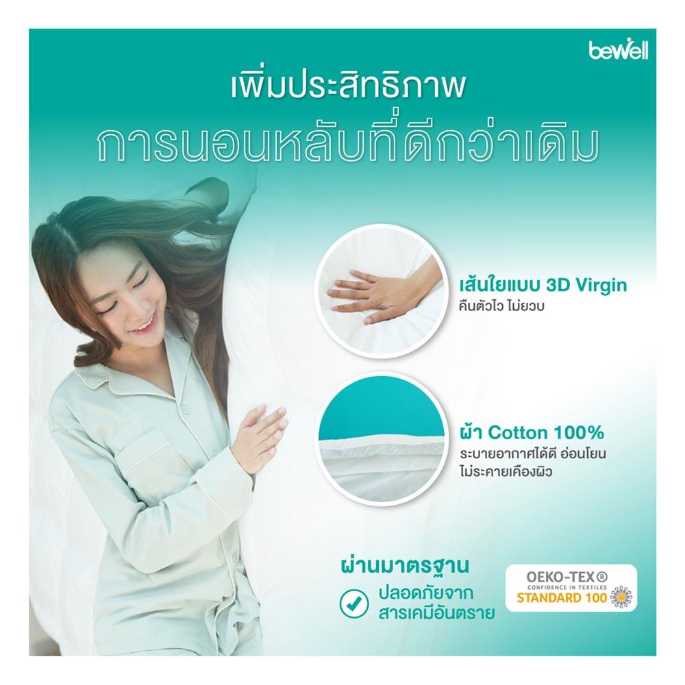แผ่นรองนอน 3.5 ฟุต BEWELL CLOUDFILL PLUS