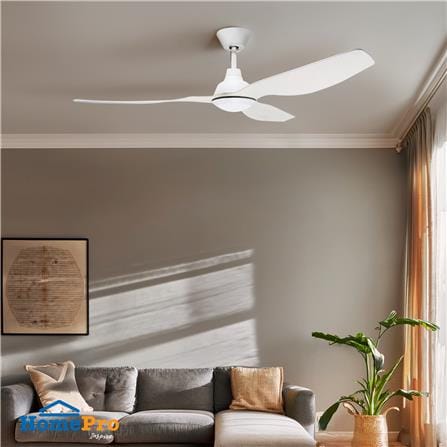 พัดลมโคมไฟ LED CARINI CFD503101BK 15 วัตต์ DAYLIGHT 52 นิ้ว สีขาว_1
