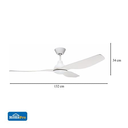 พัดลมโคมไฟ LED CARINI CFD503101BK 15 วัตต์ DAYLIGHT 52 นิ้ว สีขาว_3