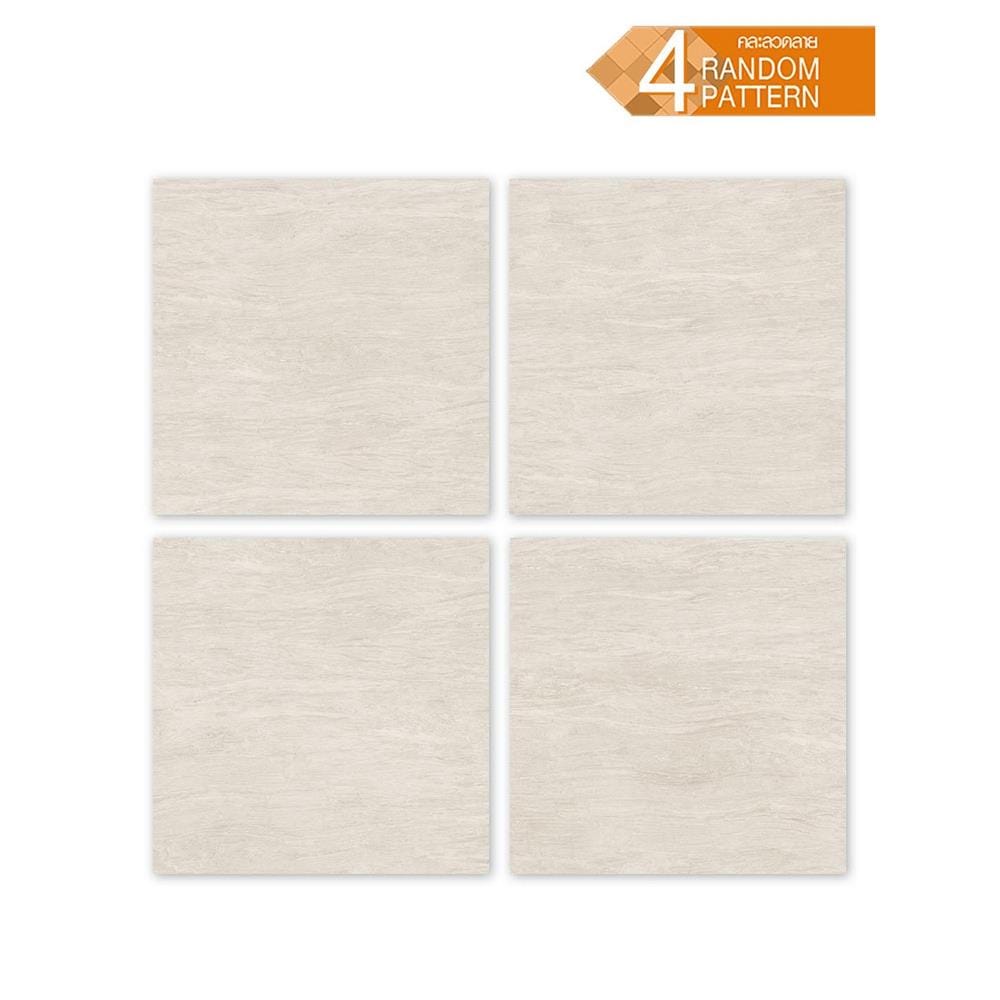 กระเบื้องพื้นพอร์ซเลน 60x60 ซม. CERGRES ทเวนเต้ โบน A 1.44 ตร.ม.