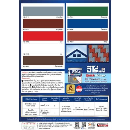 สีทาหลังคา WOODTECT HERO ROOF PAINT H2-R212 สีส้มอิฐ กึ่งเงา 1 แกลลอน_3