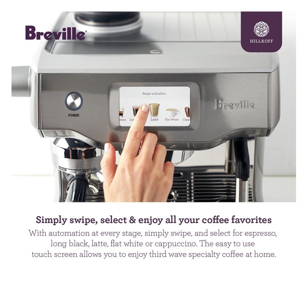 เครื่องชงกาแฟ BREVILLE BES 990 สีเงิน