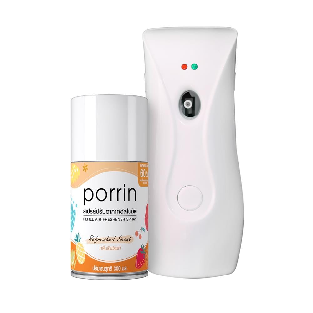 เครื่องพ่นสเปรย์อัตโนมัติพร้อมรีฟิล PORRIN 300 มล. กลิ่น REFRESHED