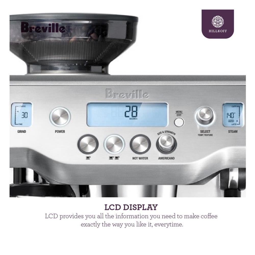 เครื่องชงกาแฟ BREVILLE BES 980 สีเงิน