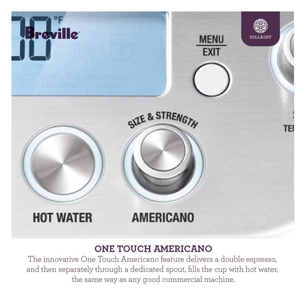 เครื่องชงกาแฟ BREVILLE BES 980 สีเงิน