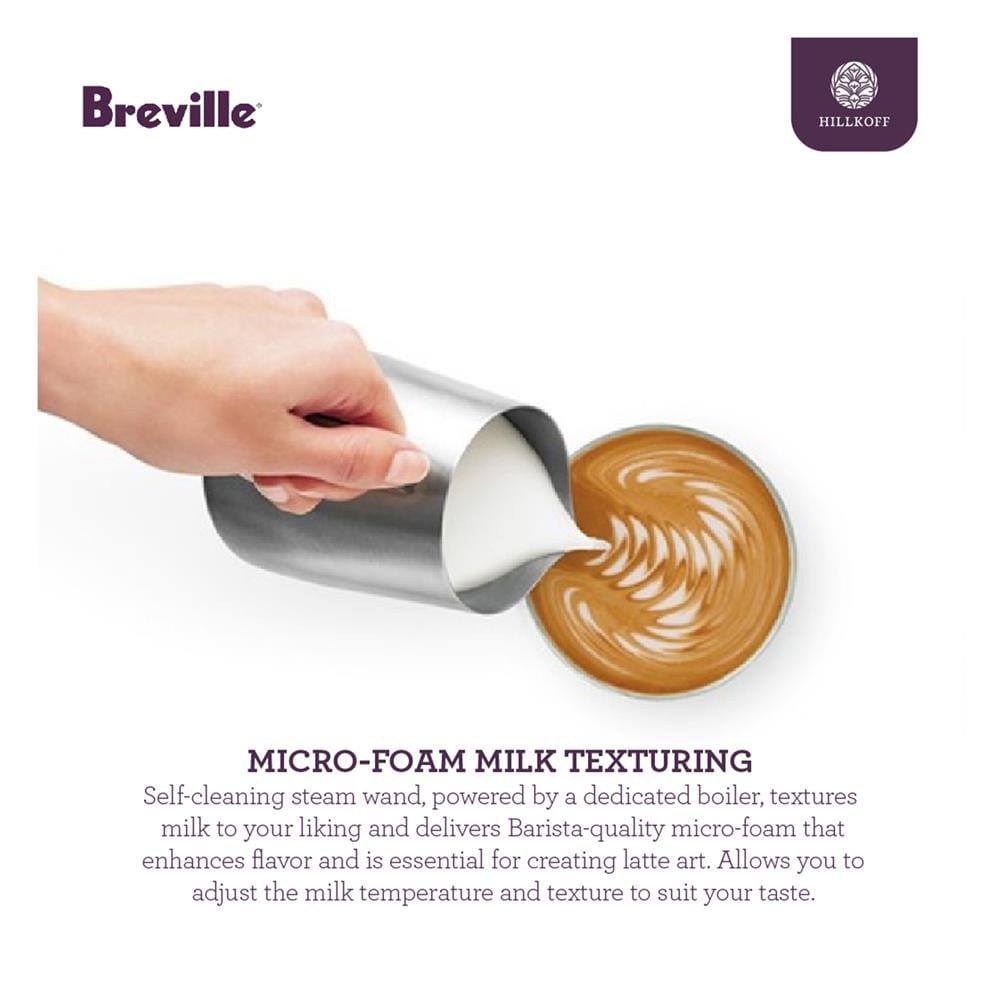เครื่องชงกาแฟ BREVILLE BES 980 สีเงิน