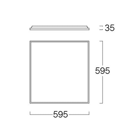 โคมฝังฝ้า LED LUMAX PANEL 9C-A0237 SMART 40 วัตต์ 60X60 ซม. DAYLIGHT_5