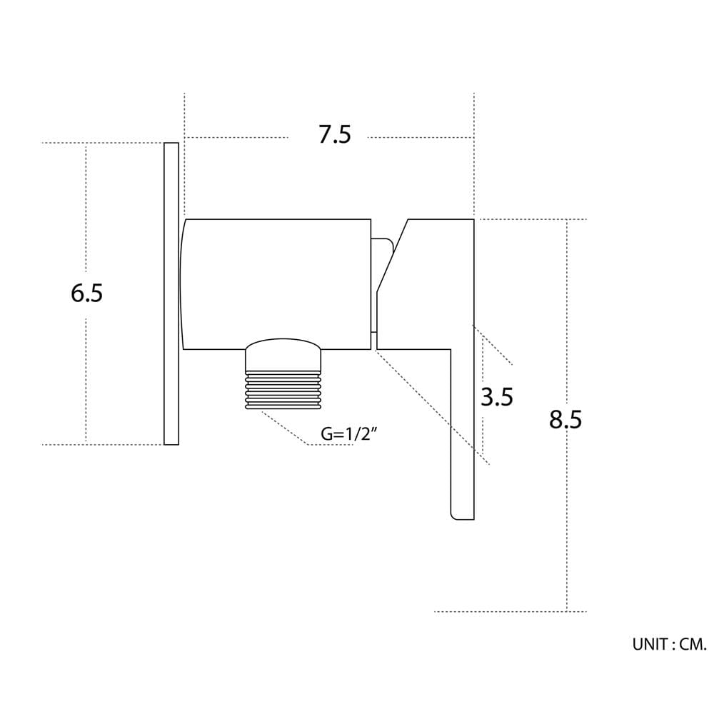 วาล์วฝักบัว 1 ทาง DONMARK GL-2313 สเตนเลส