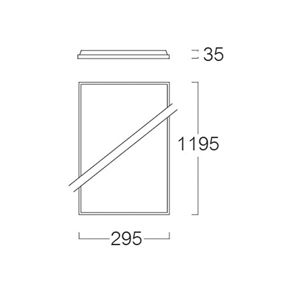 โคมฝังฝ้า LED LUMAX PANEL 9C-A0236 SMART 40 วัตต์ 30X120 ซม. COOL WHITE