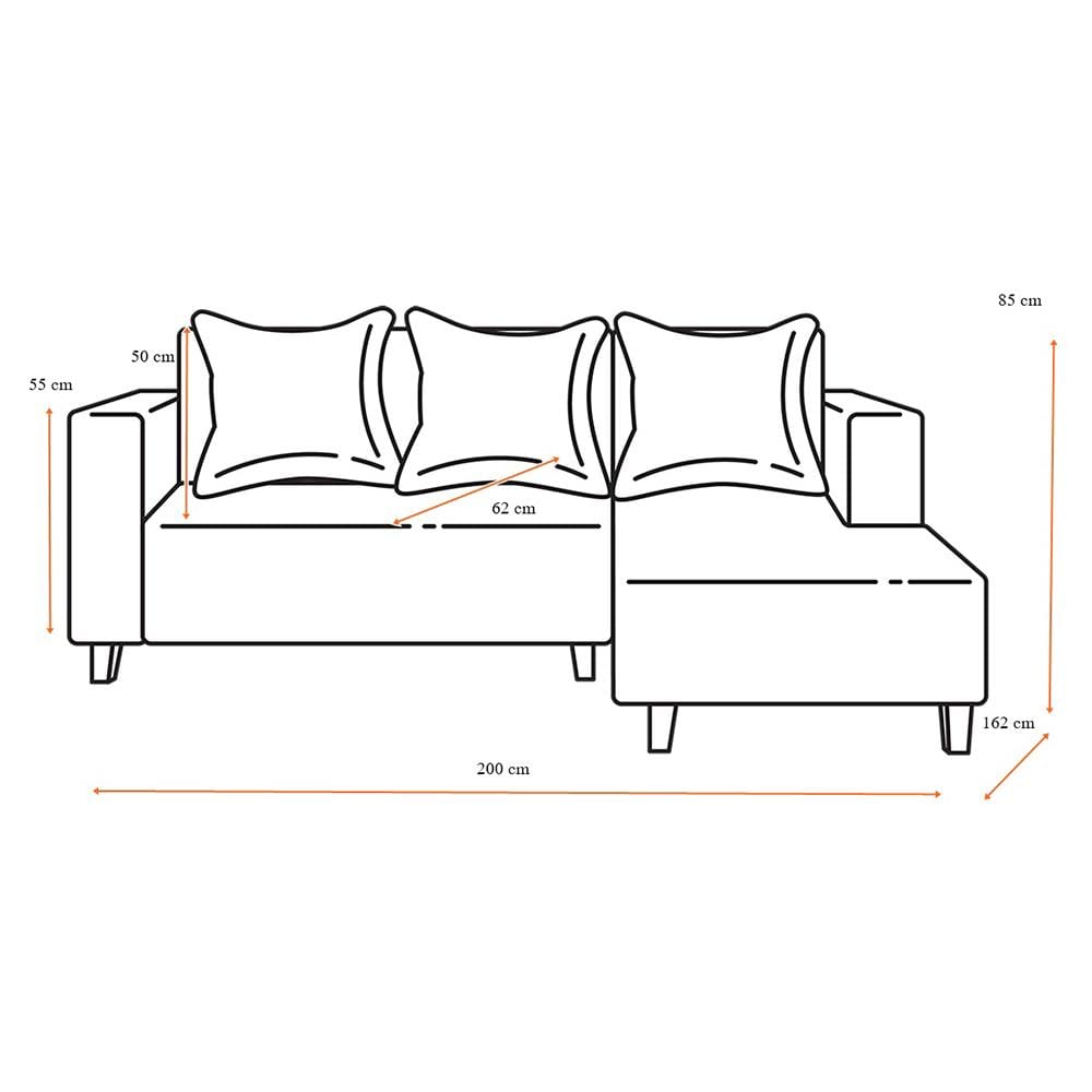 โซฟาเข้ามุมขวา AS FURNITURE LOFT LCGYU39 สีเทาอ่อน