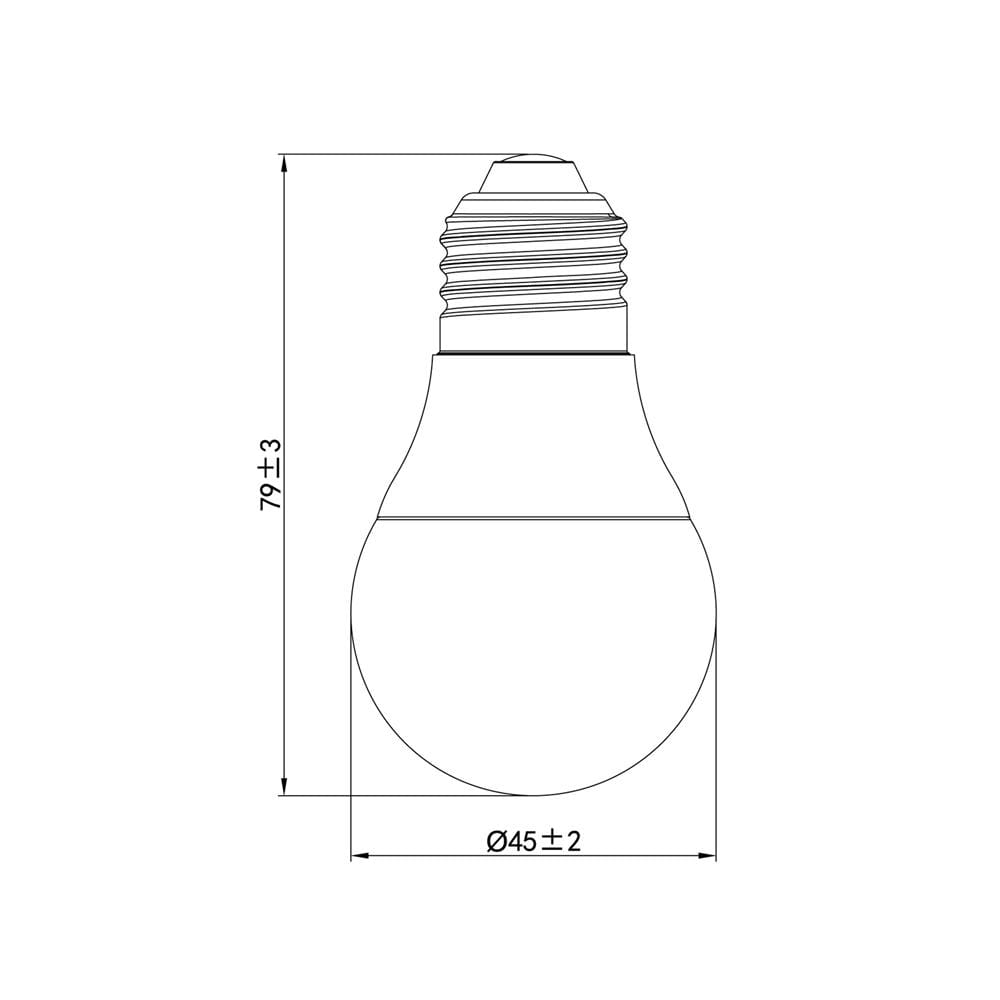 หลอด LED SHINING A45 3.5 วัตต์ WARM WHITE E27