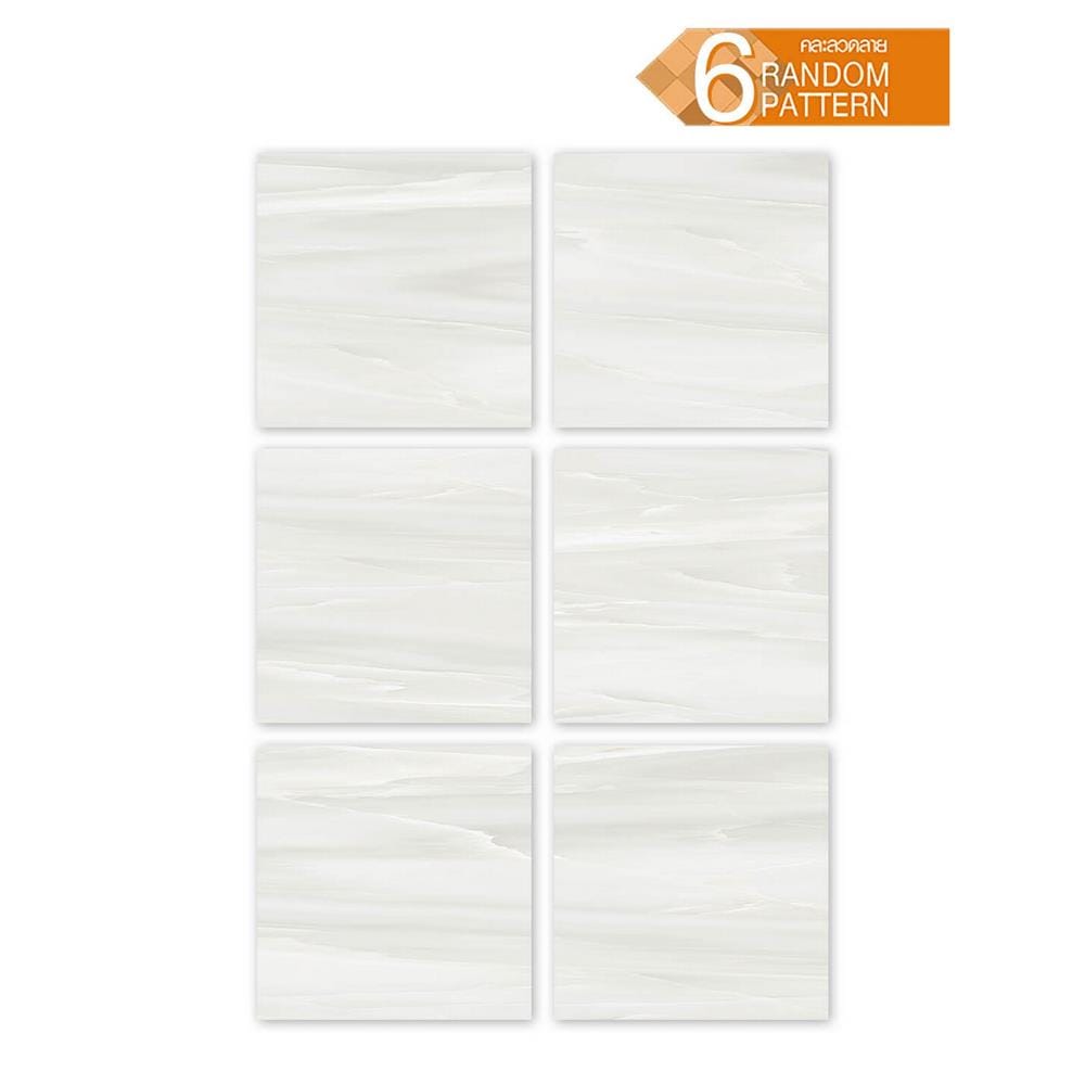 กระเบื้องพื้นพอร์ซเลน 60x60 ซม. TARA ออร์เวล เทาอ่อน A 1.44 ตร.ม.