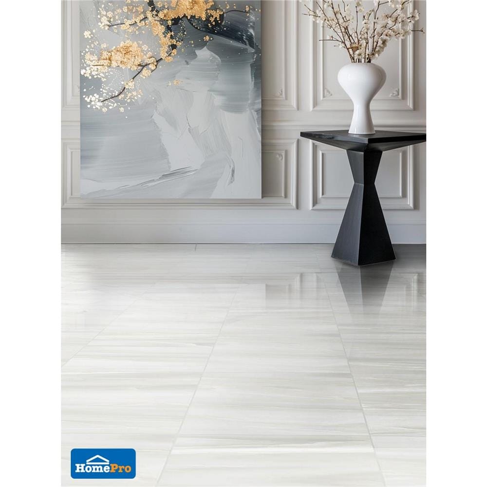 กระเบื้องพื้นพอร์ซเลน 60x60 ซม. TARA ออร์เวล เทาอ่อน A 1.44 ตร.ม.