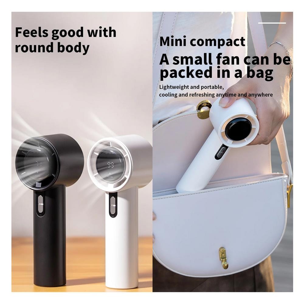 พัดลมพกพา 2 นิ้ว HANDHELD FAN WX-638 สีดำ