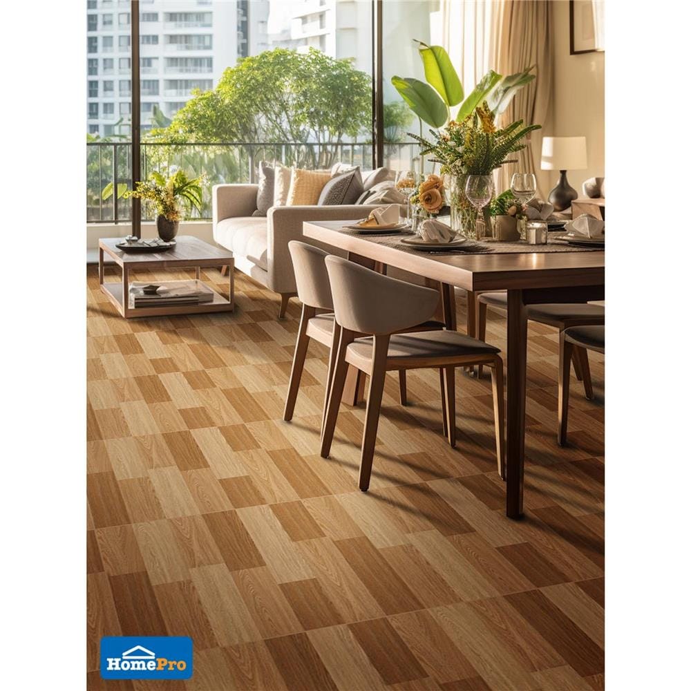 กระเบื้องพื้น 60x60 ซม. TARA พอตส์ วู้ด น้ำตาล A 1.44 ตร.ม.