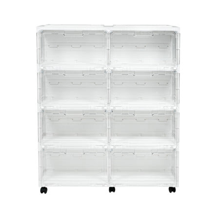 กล่องรองเท้า 8 ช่อง มีไฟ STACKO LAMUZ 74.5x29.5x85 ซม. สีขาว/ใส_2