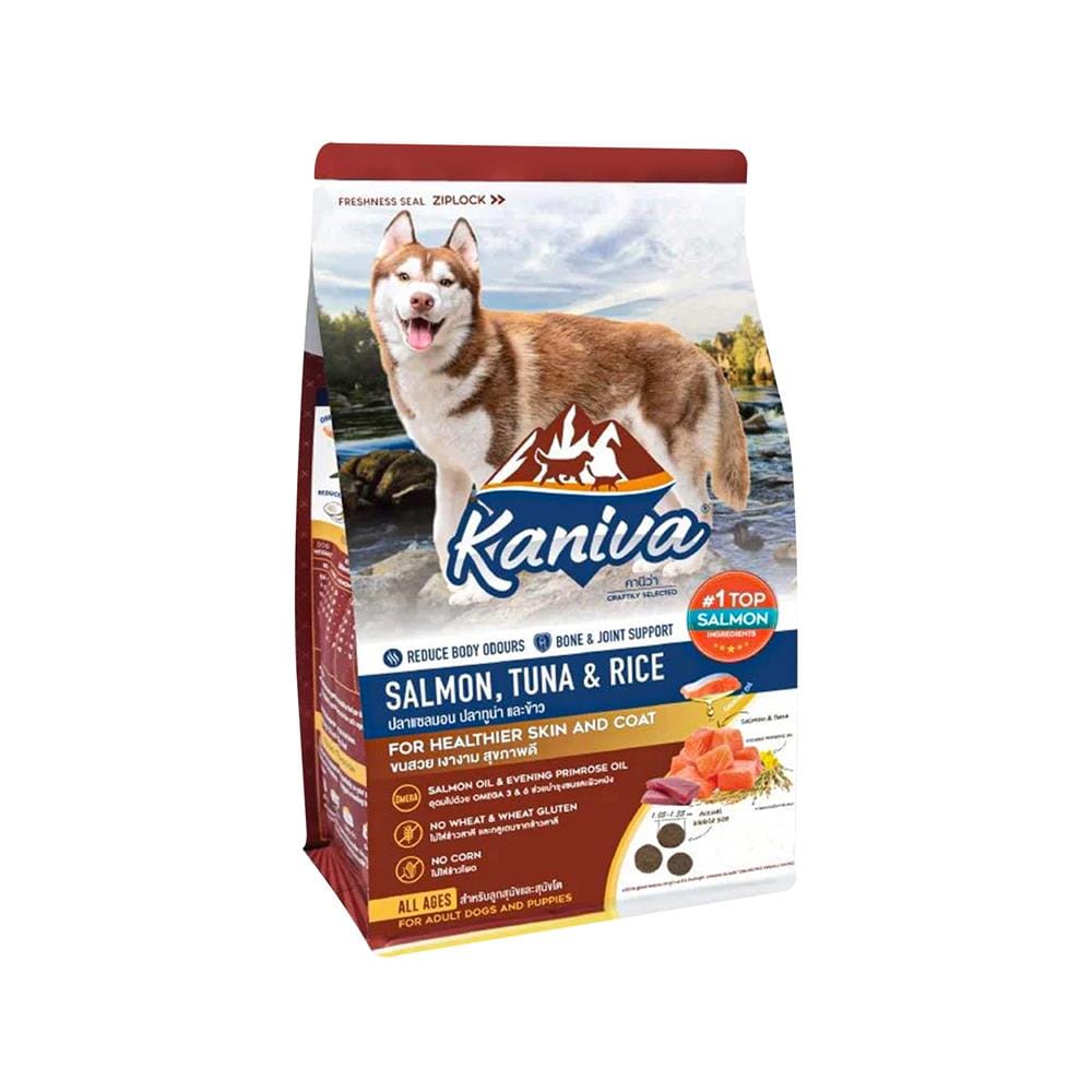 อาหารสุนัข KANIVA DOG SALMON TUNA AND RICE 1.4 กก
