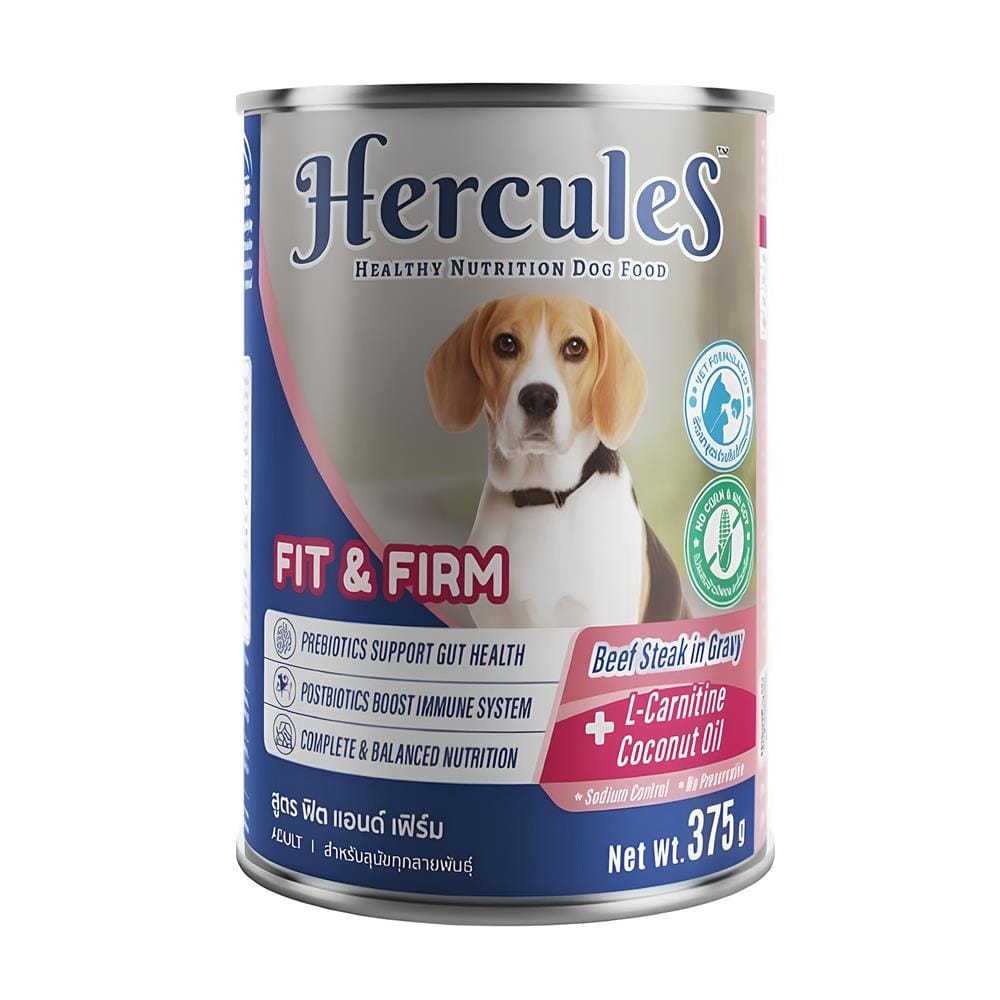 อาหารเปียกสุนัข HERCULES FIT AND FIRM 375 ก.