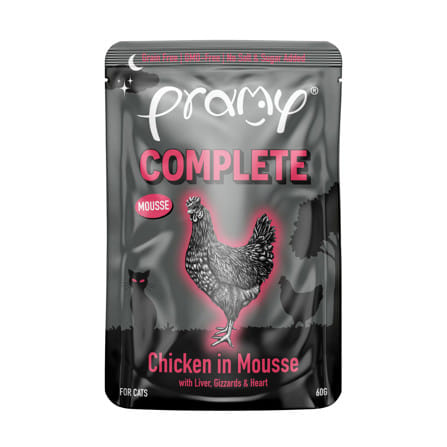 อาหารเปียกแมว PRAMY MIDNIGHT PREY ไก่ในมูส 60 ก._0