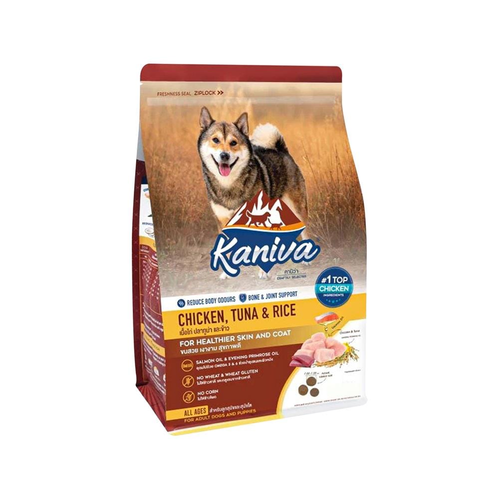 อาหารสุนัข KANIVA DOG CHICKEN TUNA AND RICE 1.5 กก.