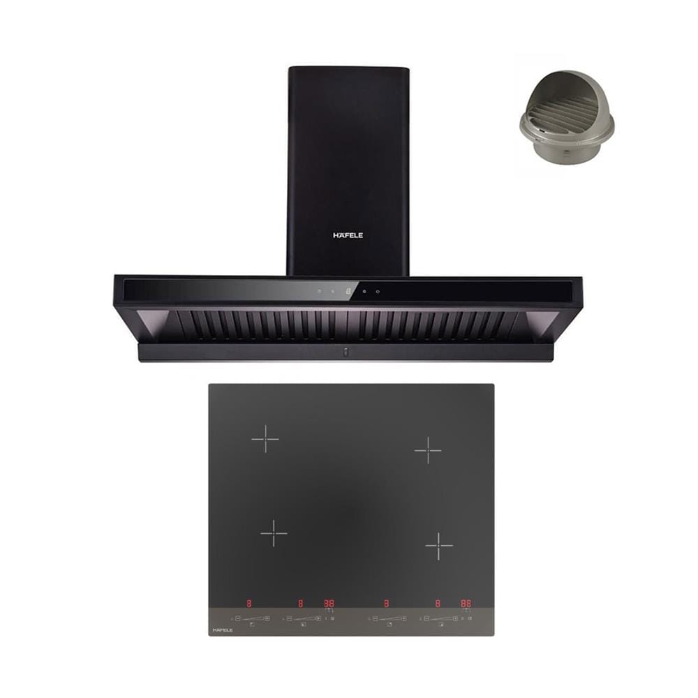 เตาฝัง+เครื่องดูดควัน HAFELE PLUS-4C+BAYU 90