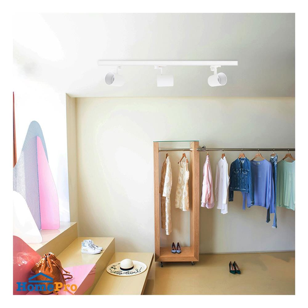 แทรคไลท์ ติดราง GU10 L&E 17-00994 สีขาว