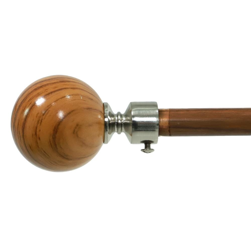 รางเหล็ก ยืดหด HOME LIVING STYLE WOOD BALLS 180-310 ซม. สีโอ๊ค