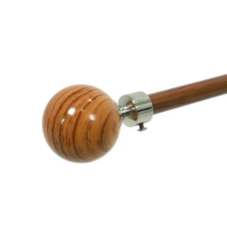 รางเหล็ก ยืดหด HOME LIVING STYLE WOOD BALLS 180-310 ซม. สีโอ๊ค_1