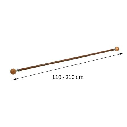 รางเหล็ก ยืดหด HOME LIVING STYLE WOOD BALLS 110 -210 ซม. สีโอ๊ค_4