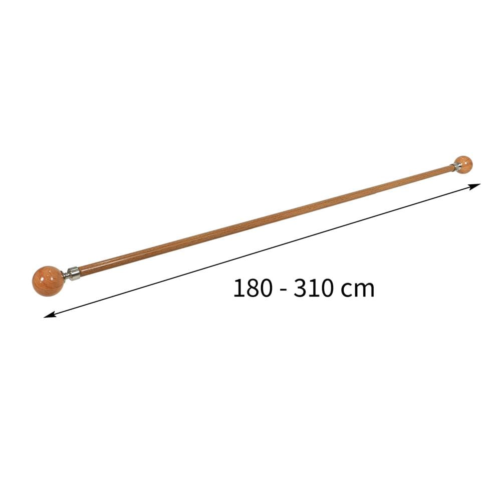 รางเหล็ก ยืดหด HOME LIVING STYLE WOOD BALLS 180-310 ซม. สีน้ำตาล
