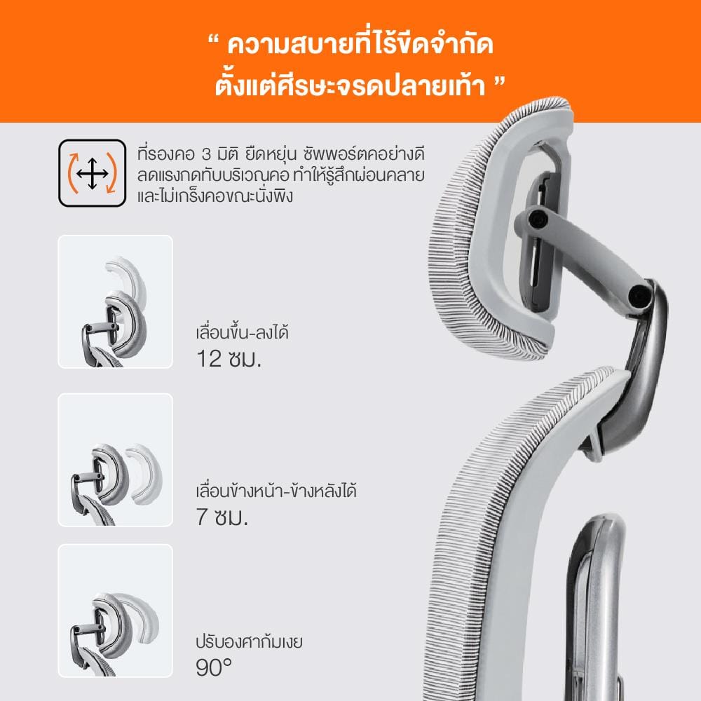 เก้าอี้สุขภาพ ERGOTREND ULTIMATE SPACIO สีดำ