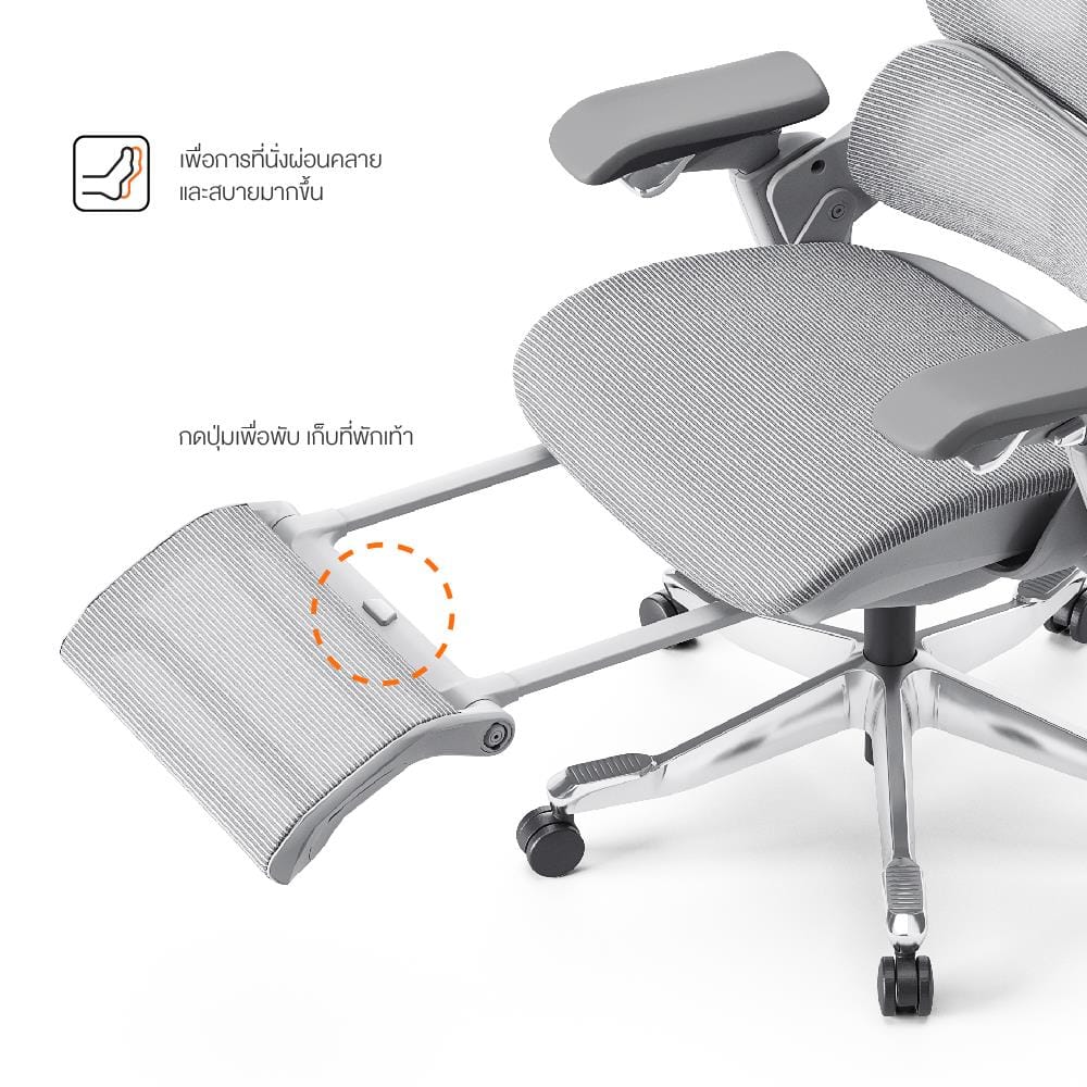 เก้าอี้สุขภาพ ERGOTREND ULTIMATE SPACIO สีดำ