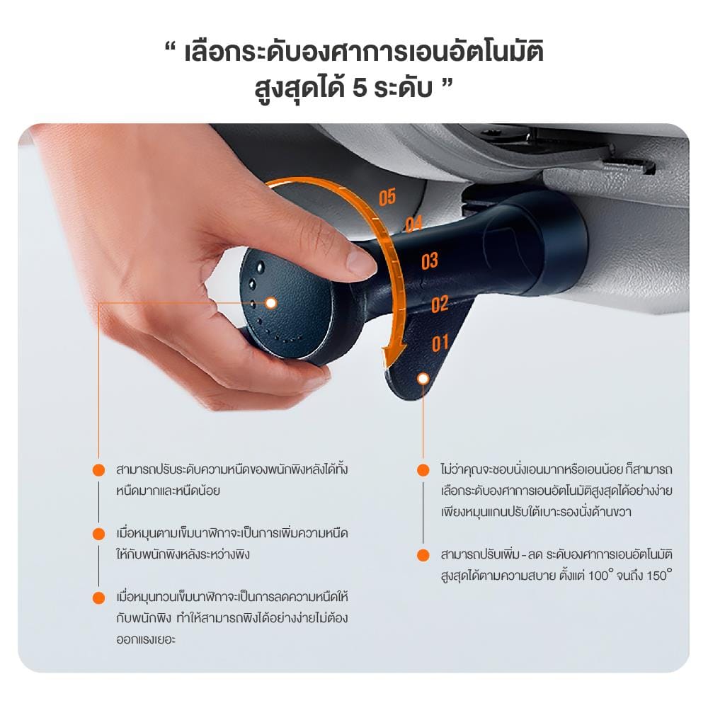 เก้าอี้สุขภาพ ERGOTREND ULTIMATE SPACIO สีเทา