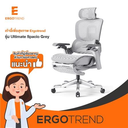 เก้าอี้สุขภาพ ERGOTREND ULTIMATE SPACIO สีเทา_9