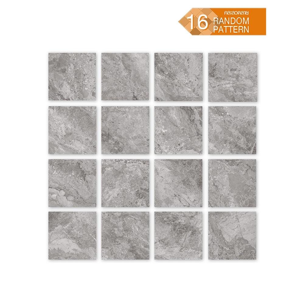 กระเบื้องพื้นพอร์ซเลน 60x60 ซม. PADUA ดรีมมี่ เทา A 1.44 ตร.ม.