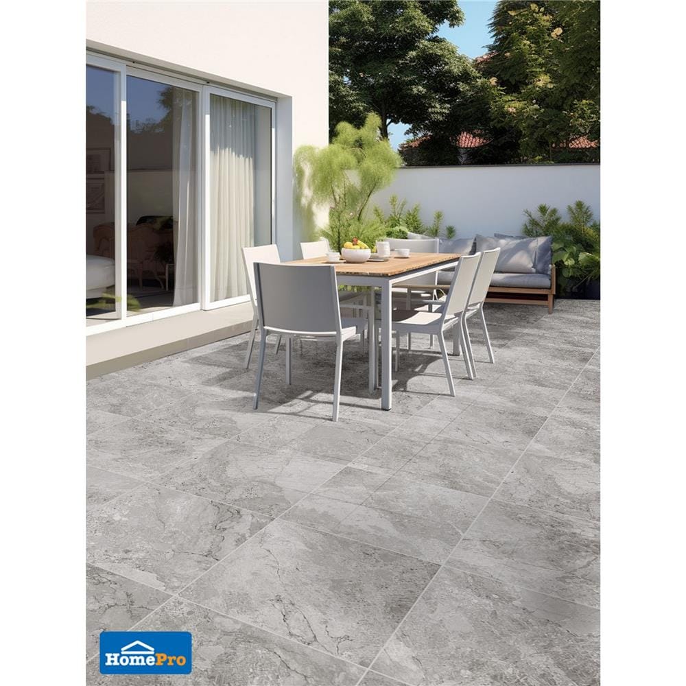 กระเบื้องพื้นพอร์ซเลน 60x60 ซม. PADUA ดรีมมี่ เทา A 1.44 ตร.ม.