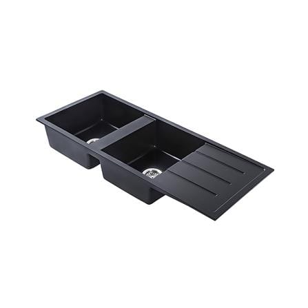 ซิงค์ฝัง 2 หลุม 1 ที่พัก AXIA METALLICA 120 สีดำ_1