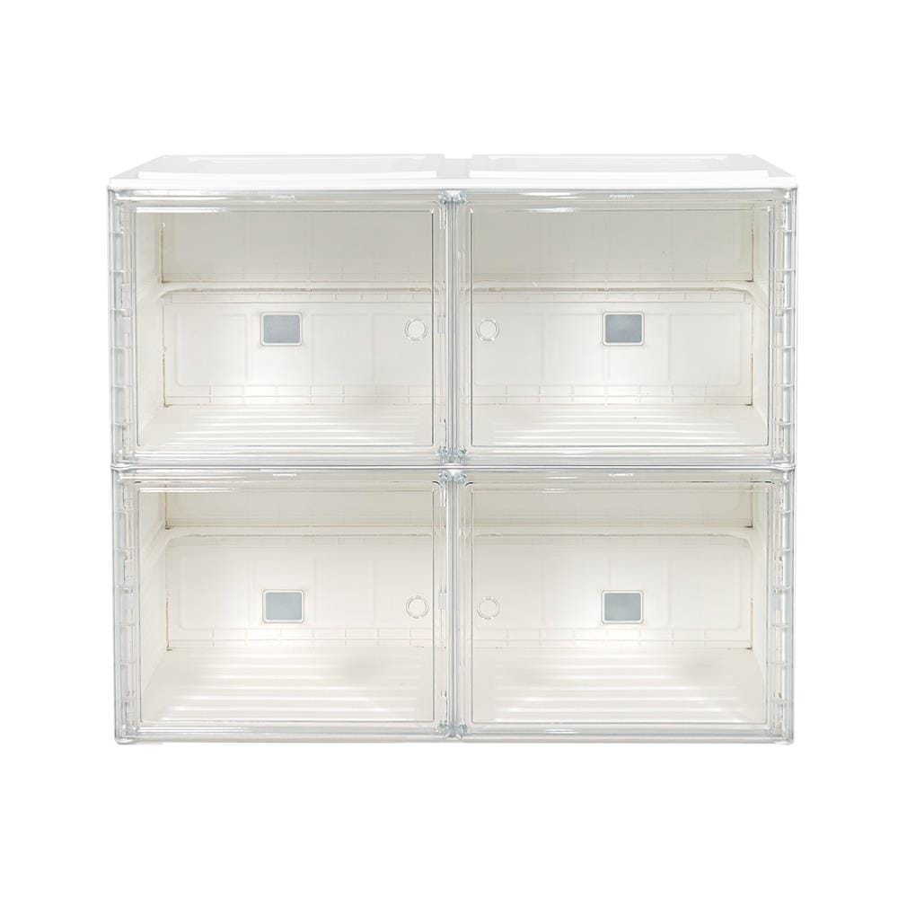กล่องจัดเก็บกระเป๋า 4 ช่อง STACKO CLAIRE 85x34x70 ซม. สีขาว