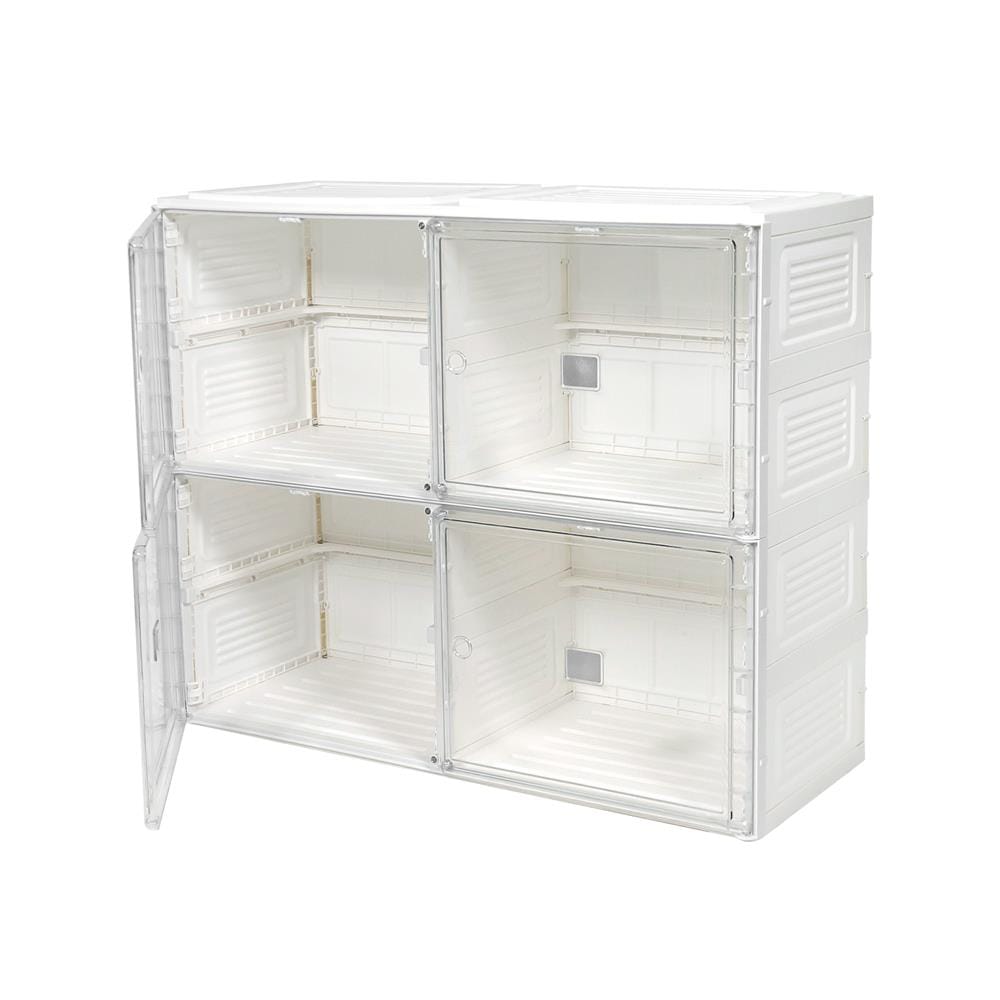 กล่องจัดเก็บกระเป๋า 4 ช่อง STACKO CLAIRE 85x34x70 ซม. สีขาว