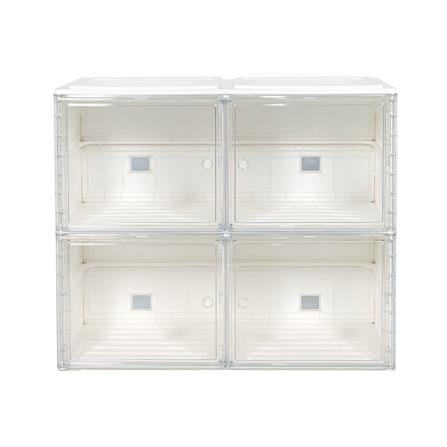 กล่องจัดเก็บกระเป๋า 4 ช่อง STACKO CLAIRE 85x34x70 ซม. สีขาว_2